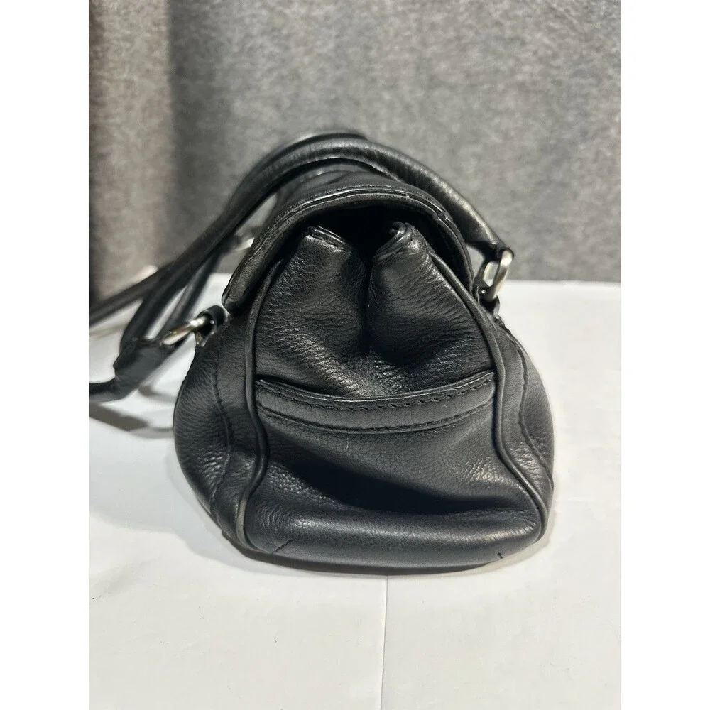 Michael Kors Westbury Black Pebbles Leather Shoulder Bag Purse Silver Hardware - Picture 4 of 10